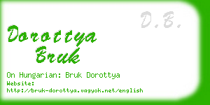 dorottya bruk business card